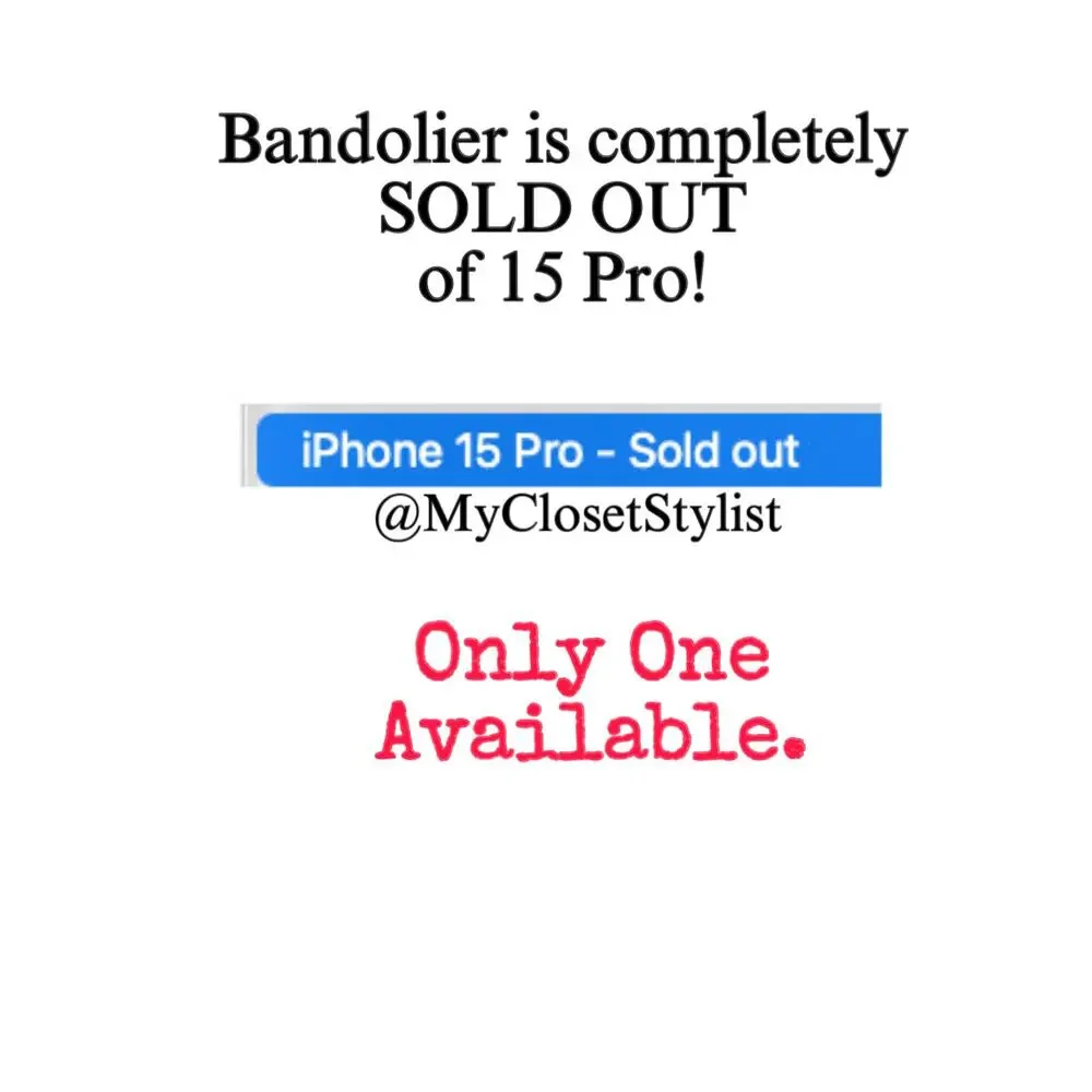 NEW! Bandolier Kimberly Crossbody 15 PRO Wallet Case Set Ivory Red Gold Black